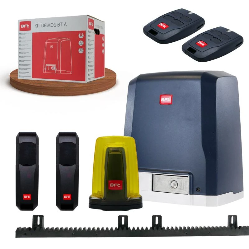 Kit DEIMOS BT A400 Motorisation Coulissant BFT + Crémaillère 3 Kit DEIMOS BT A400 Motorisation Coulissant BFT + Crémaillère