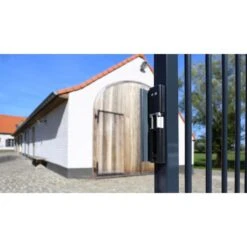 MODULEC-SA-7016-R Gâche électrique à Rupture En Applique RAL 7016 LOCINOX -Portes Et Accessoires modulec sa on anthracite gate by farm 1920x1080px 800x800 1