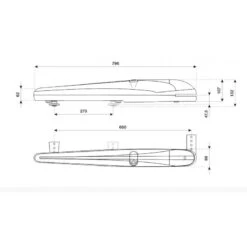BOB2124E Motoréducteur électromécanique 24V BENINCA -Portes Et Accessoires schema bob2124 800x800