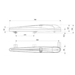 KBOB3024E Kit De Motorisation Pour Portail Battant Jusqu'à 3 Mètres BENINCA -Portes Et Accessoires schema bob3024e 800x800 1