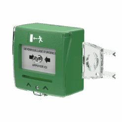 SHOKV2 Déclencheur Manuel Vert 2 Contacts + Capot SEWOSY -Portes Et Accessoires shokv2 pifra3 800x800