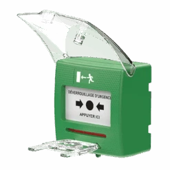 SHOKV2 Déclencheur Manuel Vert 2 Contacts + Capot SEWOSY -Portes Et Accessoires shokv2 pifra4 800x800